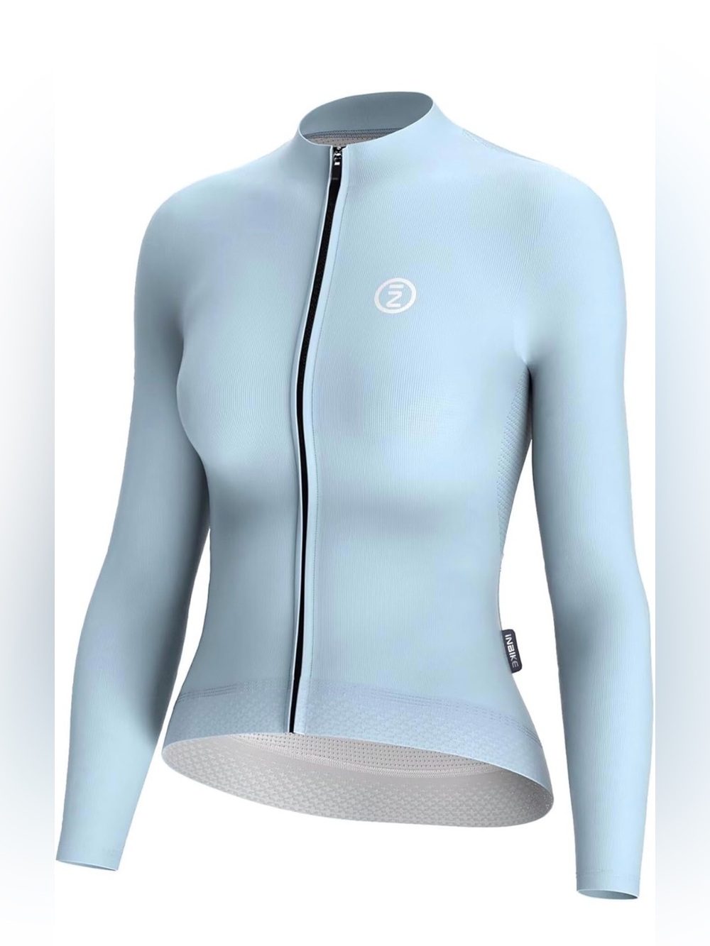 NWT Light Blue Women's Long-Sleeve Cycling Jersey